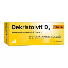 DEKRISTOLVIT Comprimés de D3 4 000 UI, 30 unités