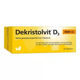 DEKRISTOLVIT Comprimés de D3 4 000 UI, 60 unités