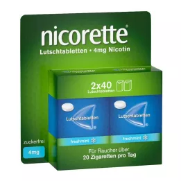 NICORETTE Pastilles pressées à la menthe fraîche 4 mg, 80 pcs