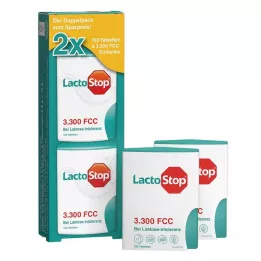 LACTOSTOP 3 300 FCC Distributeur de comprimés à clic Dop.Pa., 2X100 pcs