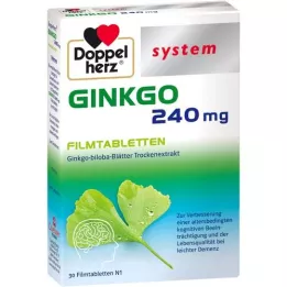 DOPPELHERZ Ginkgo biloba 240 mg comprimés pelliculés, 30 pcs