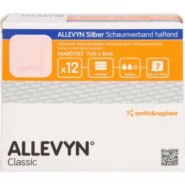 ALLEVYN Composé de mousse dargent 7x8 cm adhésif, 12 pc