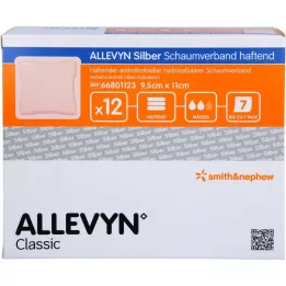 ALLEVYN composé de mousse dargent 9,5 x 11 cm adhésif, 12 pc