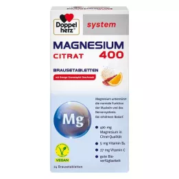 DOPPELHERZ Comprimés effervescents du système Magnésium 400 Citrate, 24 pcs