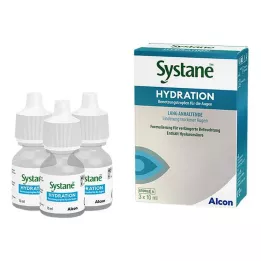 SYSTANE HYDRATION Gouttes lubrifiantes pour les yeux, 3X10 ml