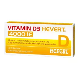 VITAMIN D3 HEVERT Comprimés de 4 000 UI, 30 unités