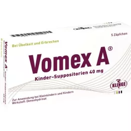 VOMEX A Suppositories pour enfants 40 mg, 5 pc