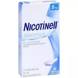 Nicotinell SpearMint 2 mg de chewing-gum, 24 pc