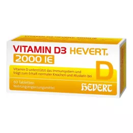VITAMIN D3 HEVERT Comprimés de 2 000 UI, 60 unités