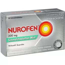 NUROFEN 200 mg de comprimés de fusion Mint, 24 pc