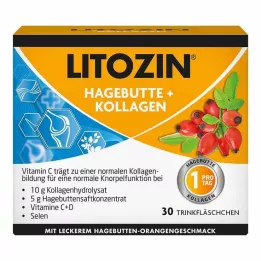 LITOZIN Bouteille à boire à léglantier et au collagène, 30 x 25 ml