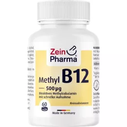 VITAMIN B12 500 μg de sucettes de méthylcobalamine, 60 pc
