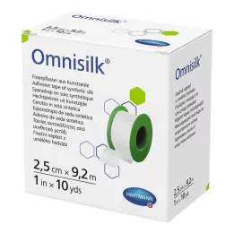 OMNISILK Pansement de fixation en soie artificielle 2,5 cm x 9,2 m, 1 pièce