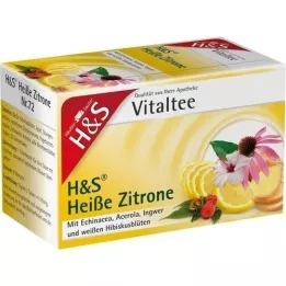 H&amp;S Sac filtre à thé Vital Vital Hot Lemon, 20x2,0 g