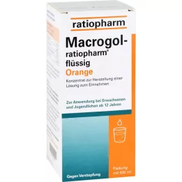 MACROGOL ratiopharm Orange liquide contre la constipation, 500 ml