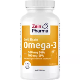 OMEGA-3 Gold Brain DHA 500 mg/EPA 100 mg softgelkap, 120 pc