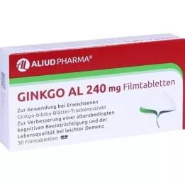 GINKGO AL 240 mg de comprimés de films, 30 pc