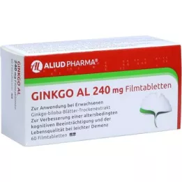 GINKGO AL 240 mg de comprimés de films, 60 pc