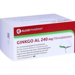 GINKGO AL 240 mg de comprimés de films, 120 pc