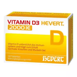 VITAMIN D3 HEVERT Comprimés de 2 000 UI, 120 unités