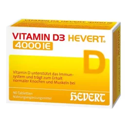VITAMIN D3 HEVERT Comprimés de 4 000 UI, 90 unités