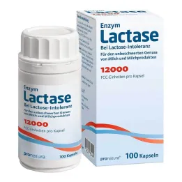 Lactase 12 000 FCC gélules, 100 pièces