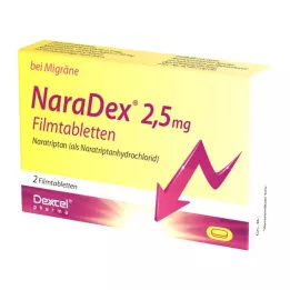 NARADEX Comprimés pelliculés à 2,5 mg, 2 pièces