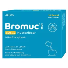 BROMUC Pilule expectorante contre la toux aiguë de 600 mg pour administration orale, 10 pcs