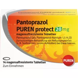 PANTOPRAZOL PUREN Protéger 20 mg gastro-intestinal