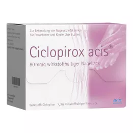 CICLOPIROX acide acétique 80 mg/g principe actif vernis à ongles, 3 g