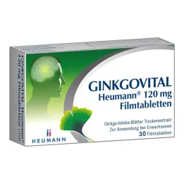 GINKGOVITAL Heumann 120 mg comprimés pelliculés, 30 pcs