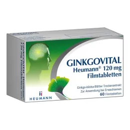 GINKGOVITAL Heumann 120 mg comprimés de films, 60 pc