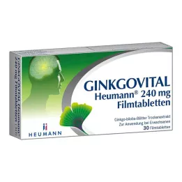 GINKGOVITAL Heumann 240 mg comprimés pelliculés, 30 pcs