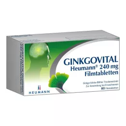 GINKGOVITAL Heumann 240 mg comprimés pelliculés, 80 pcs