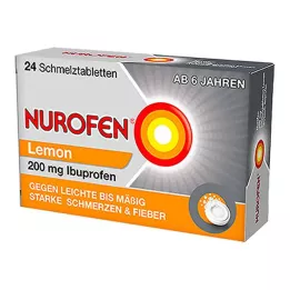 NUROFEN Comprimés fondants au citron 200 mg, 24 pcs