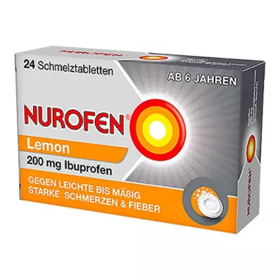 NUROFEN Comprimés fondants au citron 200 mg, 24 pcs