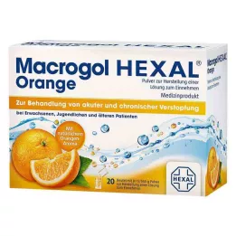 MACROGOL HEXAL Orange Plv.z.Her.e.Lsg.z.Einn.Btl., 20 pièces