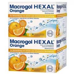 MACROGOL HEXAL Orange Plv.z.Her.e.Lsg.z.Einn.Btl., 100 pièces
