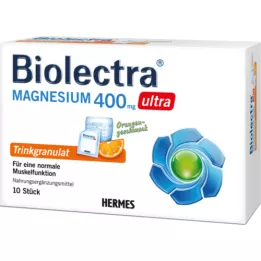 Biolectra Magnésium 400 mg de granulés ultra buvables orange, 10 pc
