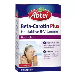 ABTEI Gélules de bêta-carotène et de vitamines B actives pour la peau, 50 pièces