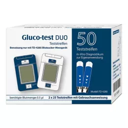 GLUCO TEST DUO Bandelettes de test, 50 pièces