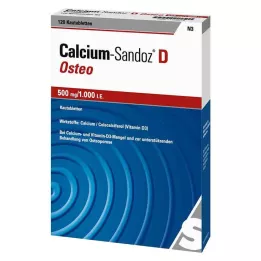 CALCIUM SANDOZ D Osteo 500 mg/1 000 UI comprimés à croquer, 120 pcs