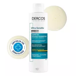 VICHY DERCOS Shampoing ultra-sensible cuir chevelu sec, 200 ml