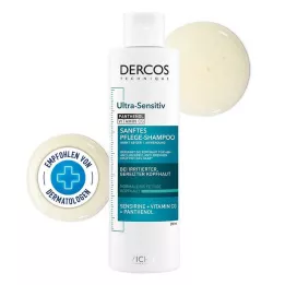 VICHY DERCOS Shampoing ultra-sensible pour cuir chevelu gras, 200 ml