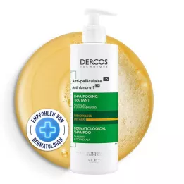 Vichy Shampooing de soins anti-pellicules Dercos pour cheveux secs, 390 ml