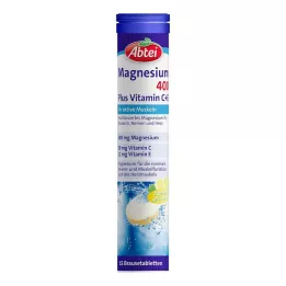 ABTEI Comprimés effervescents Magnésium 400 Plus Vitamine C+E, 15 pcs