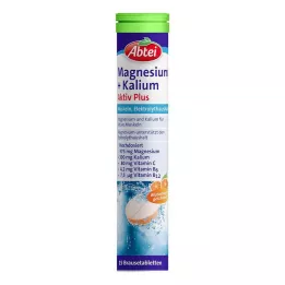ABTEI Comprimés effervescents Magnésium+Potassium Active Plus, 15 pcs