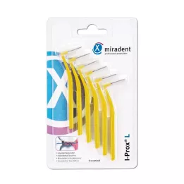 MIRADENT Brosse interdentaire I-Prox L 0,5 mm jaune, 6 pcs