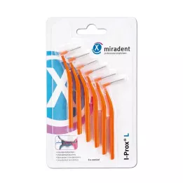 MIRADENT Brosse interdentaire I-Prox L 0,8 mm orange, 6 pcs