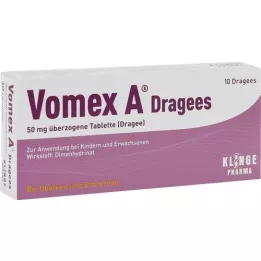 VOMEX A DRAGEES 50 mg comprimés couverts, 10 pc